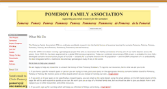 Desktop Screenshot of pomeroyfamilyhistory.com