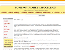 Tablet Screenshot of pomeroyfamilyhistory.com